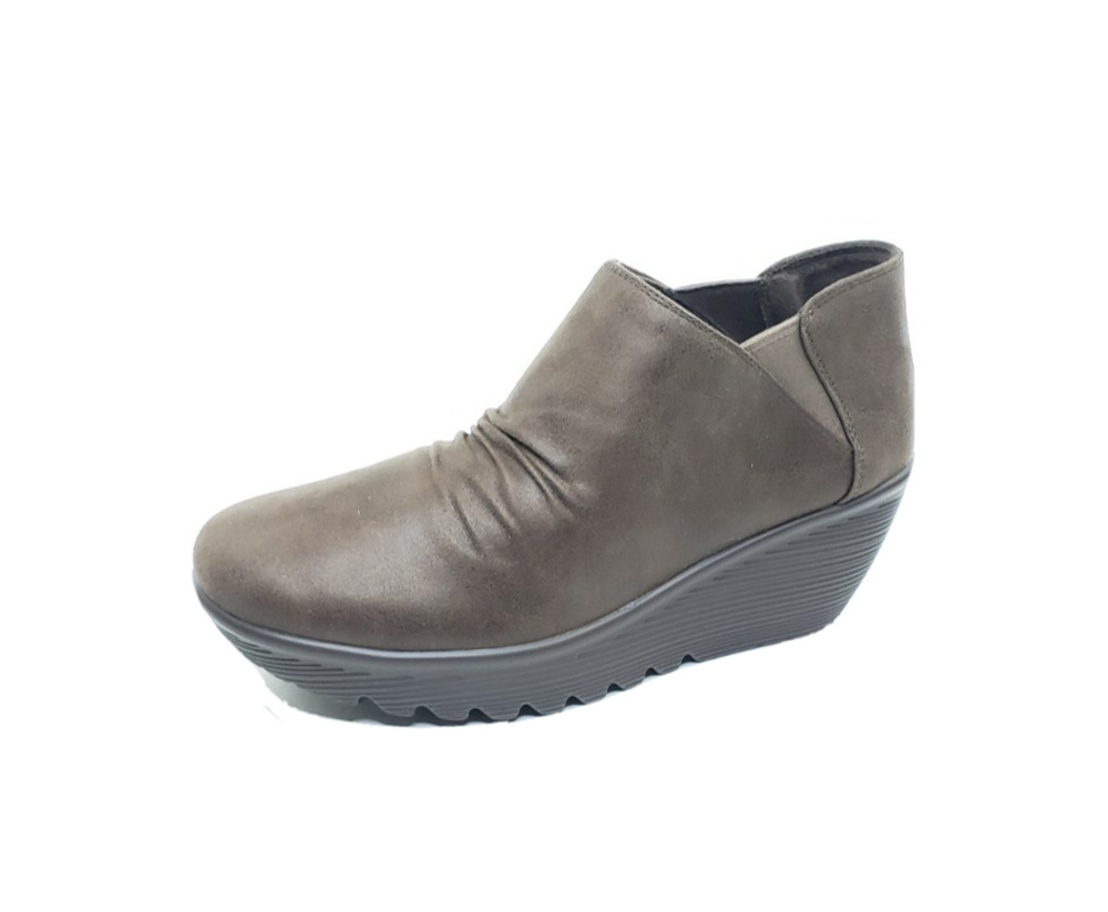 Skechers Parallel Curtail Womens Ankle Booties Wedge Brown Size 8.5